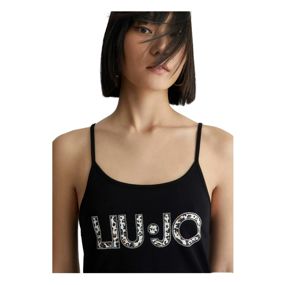 Liu Jo Stijlvolle Jersey Jurk Black Dames