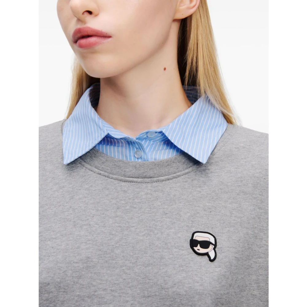 Karl Lagerfeld Ikon Sweatshirt Gray Dames