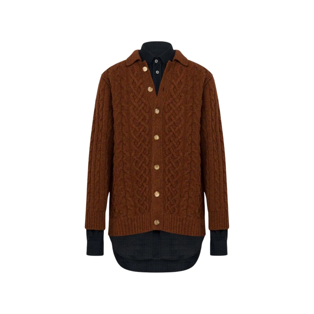 Moschino Hombre Cárdigan De Lana Shetland