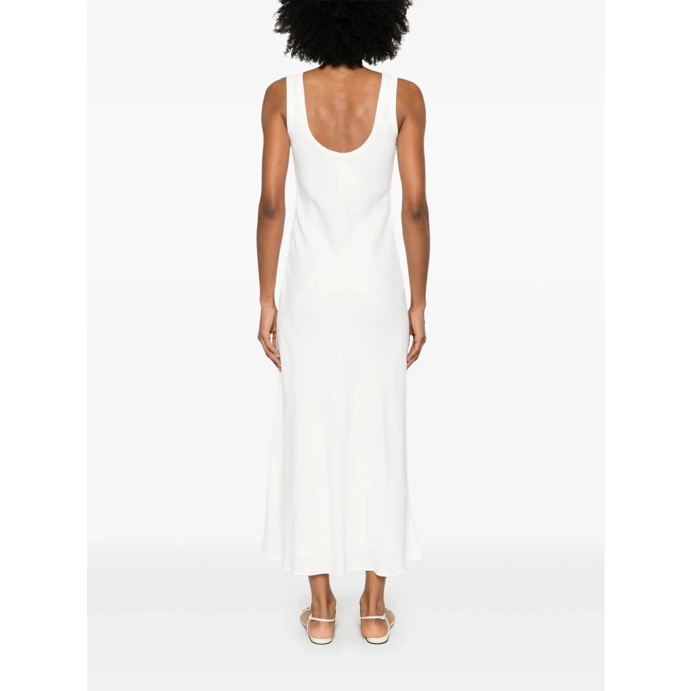 BRUNELLO CUCINELLI Elegante C600 Jurk voor Vrouwen White Dames