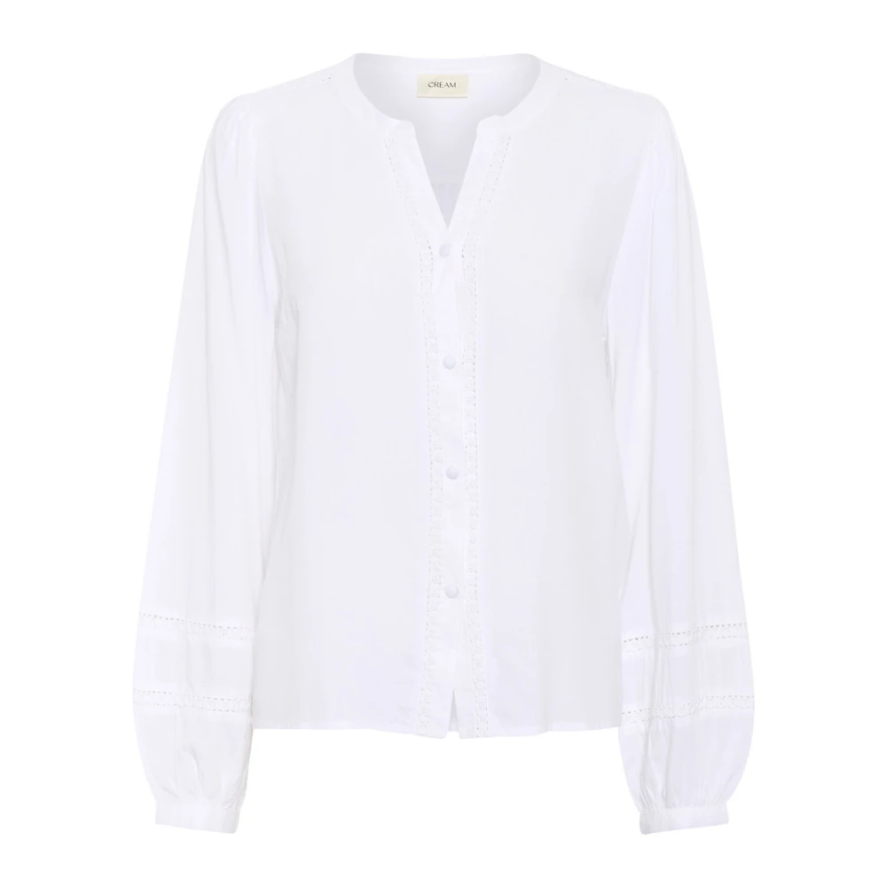 Cream Boho Blouse Sneeuwwit White Dames