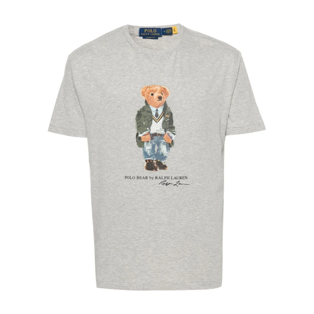 Polo Ralph Lauren Grijze Polo Bear Motief T-Shirt Gray Heren