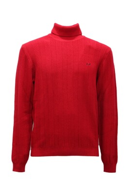 fire-red-turtle-neck-knit-sweater