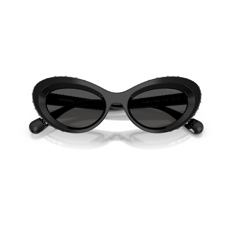Swarovski Women's Black Sk6061u Sunglasses - Sunglasses - 51 Mm - Accessories