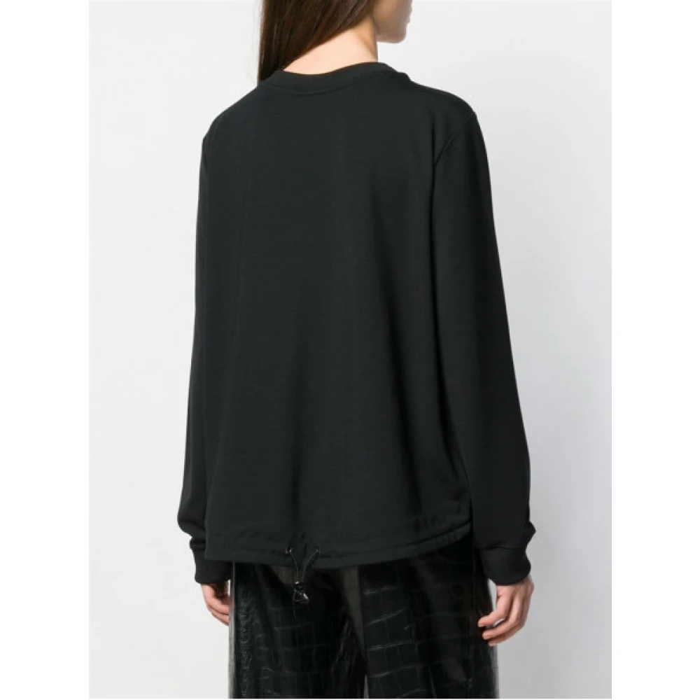 Emporio Armani Ronde hals sweatshirt in viscose mix Blue Dames