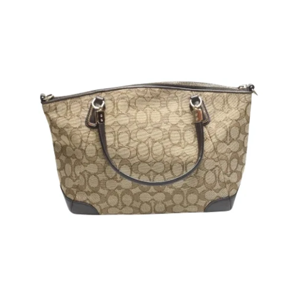 Coach Pre-owned Leather shoulder-bags Beige Dames