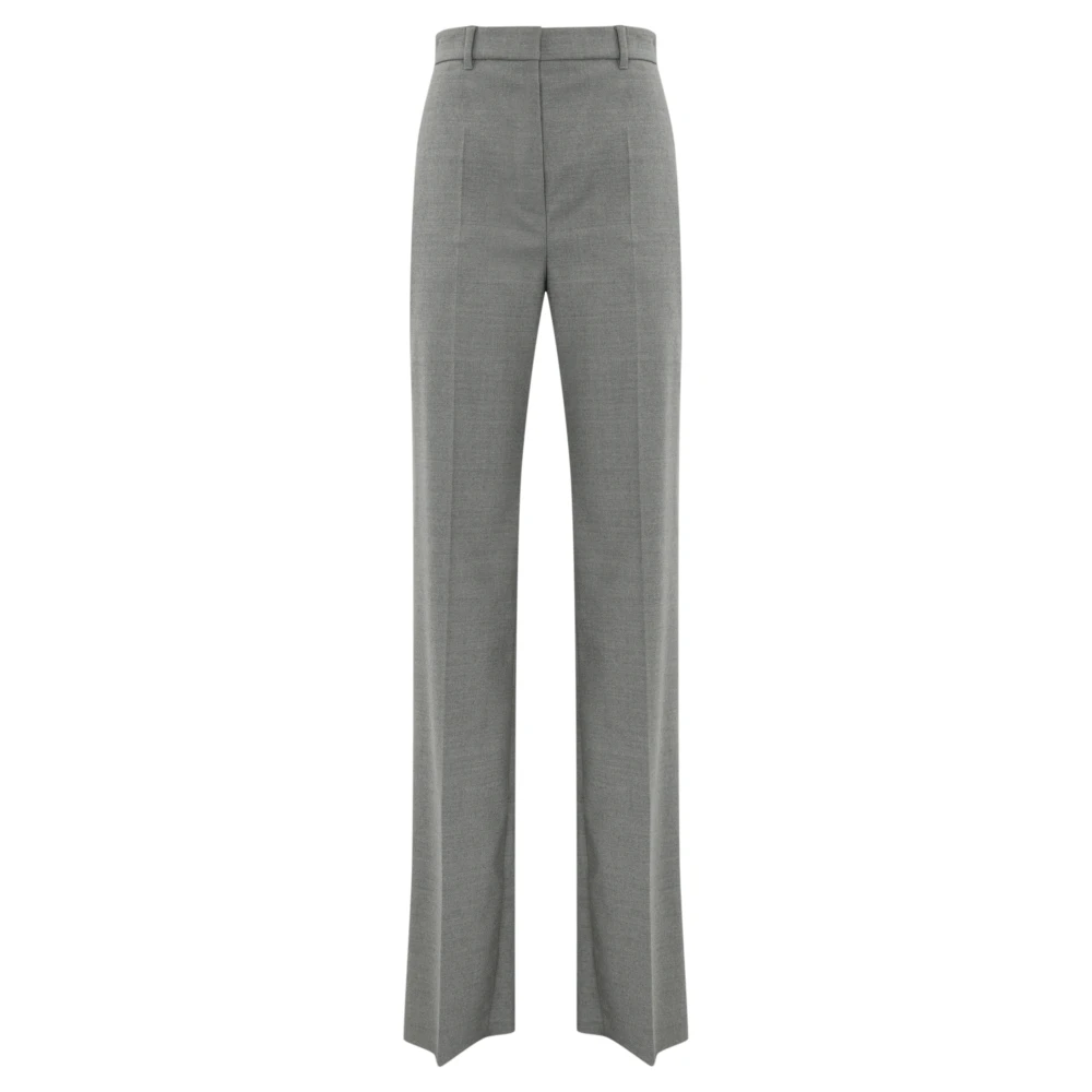 Max Mara Studio Lichtgrijze Wol Soraga Broek Gray Dames