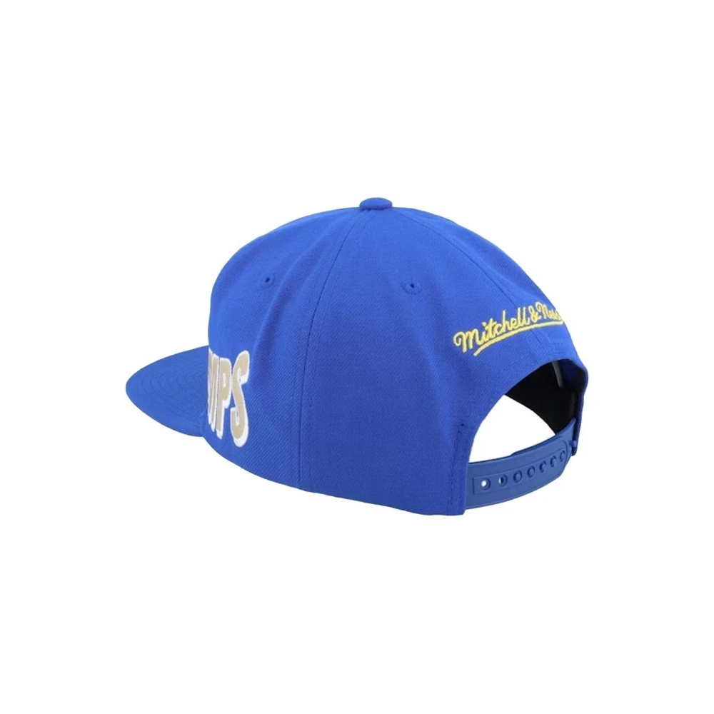 Mitchell & Ness Zwarte Golden State World Champs Snapback Blue Heren