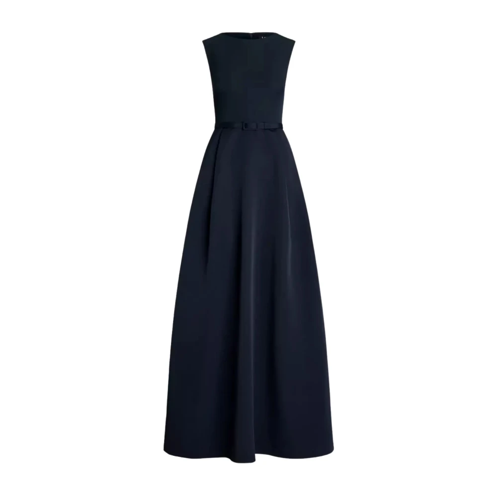 Ralph Lauren Elegante Maxi Jurk Blue Dames