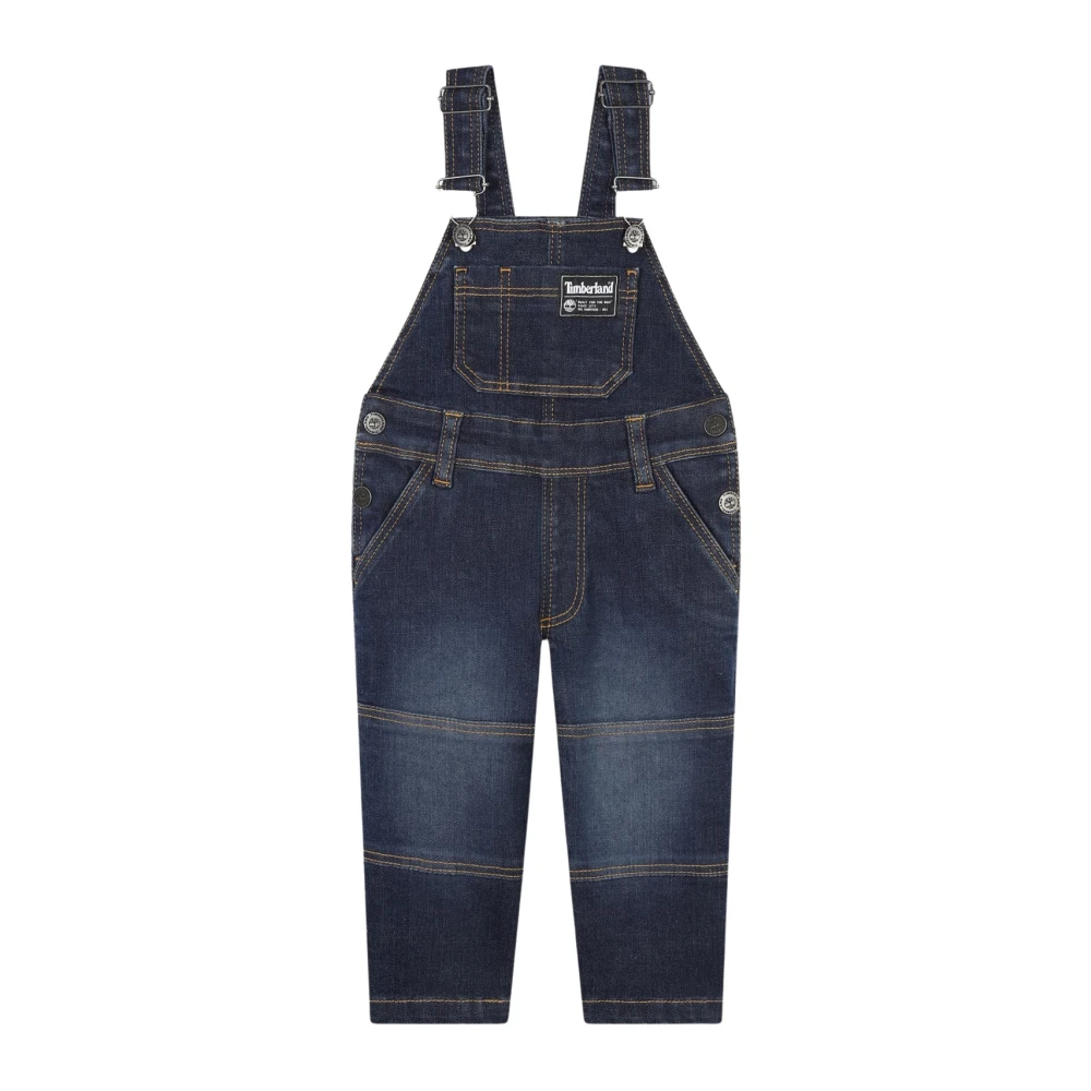 Timberland Blå Denim Overall Klänning Blue, Pojke