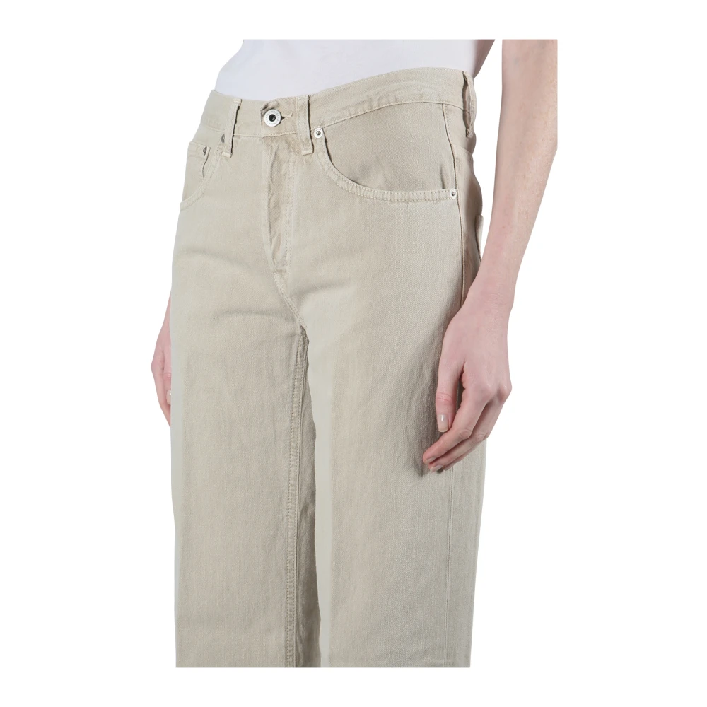 Dondup Denim Jacklin Broek Beige Dames