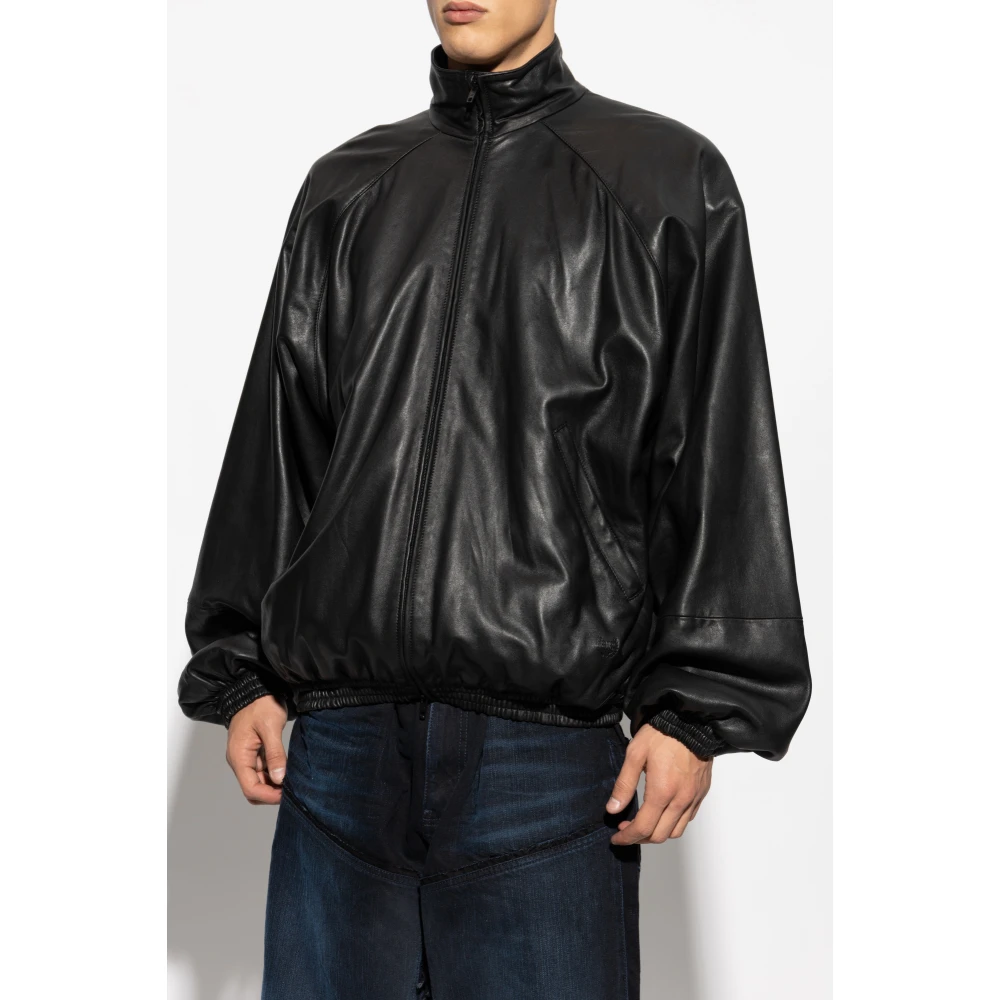 Balenciaga Leren jas Black Heren