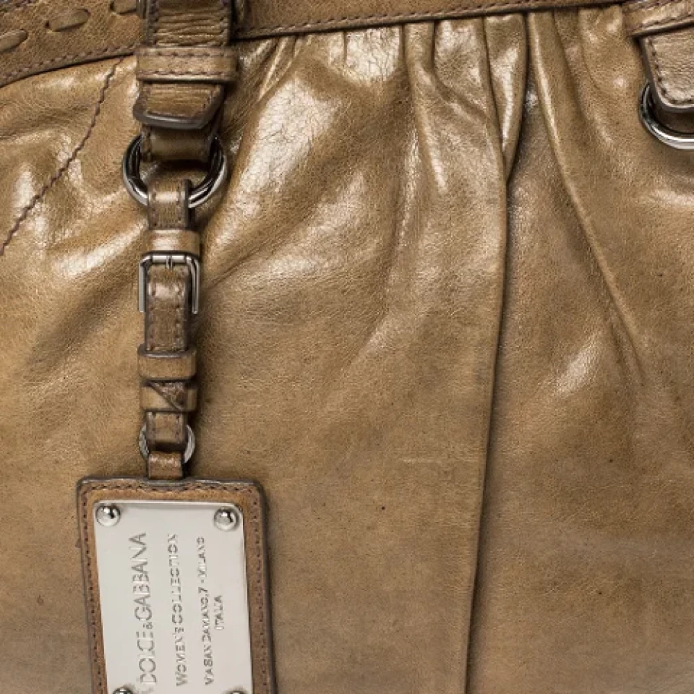 Dolce & Gabbana Pre-owned Leather shoulder-bags Brown Dames
