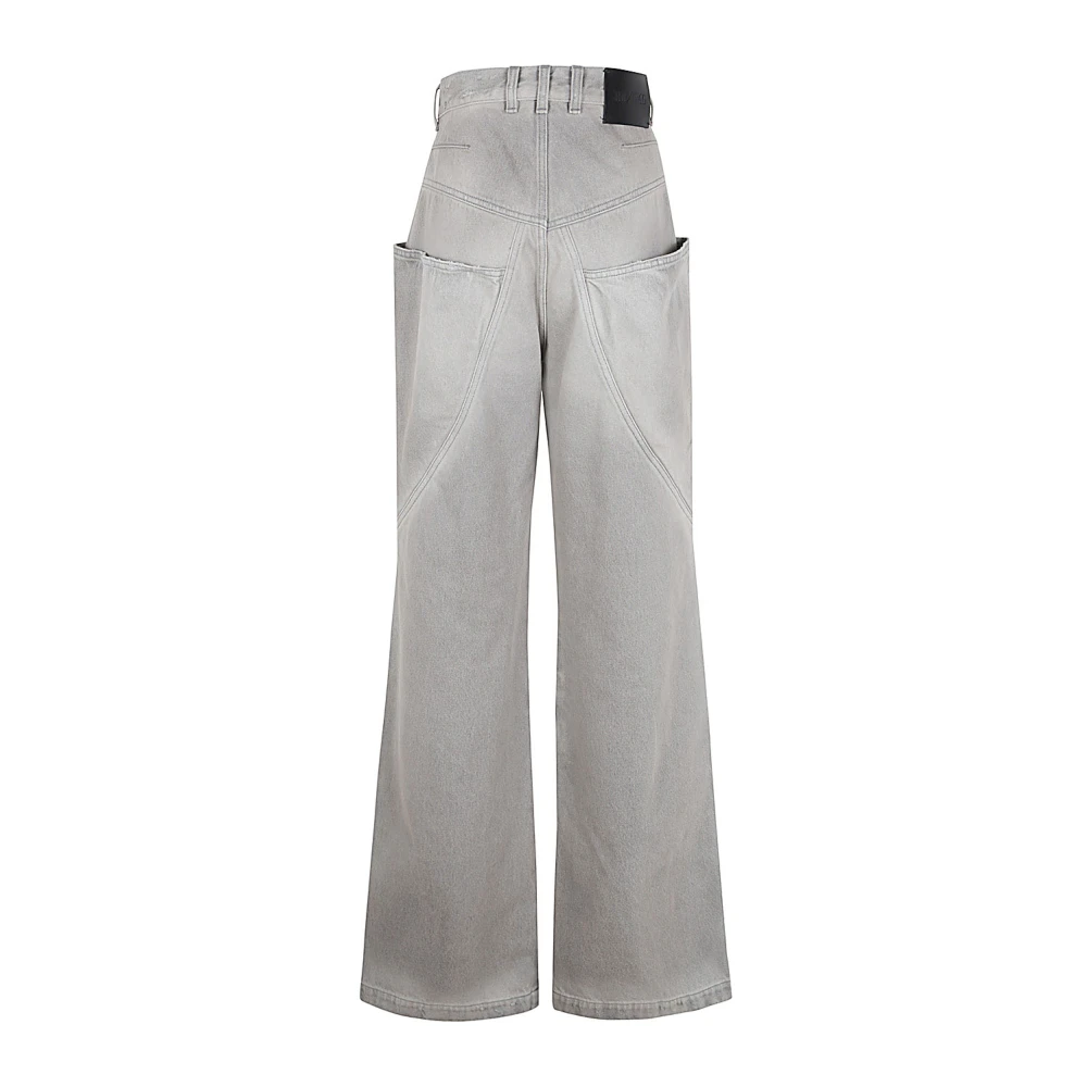 The Attico Vintage Grijze Lange Broek Gray Dames