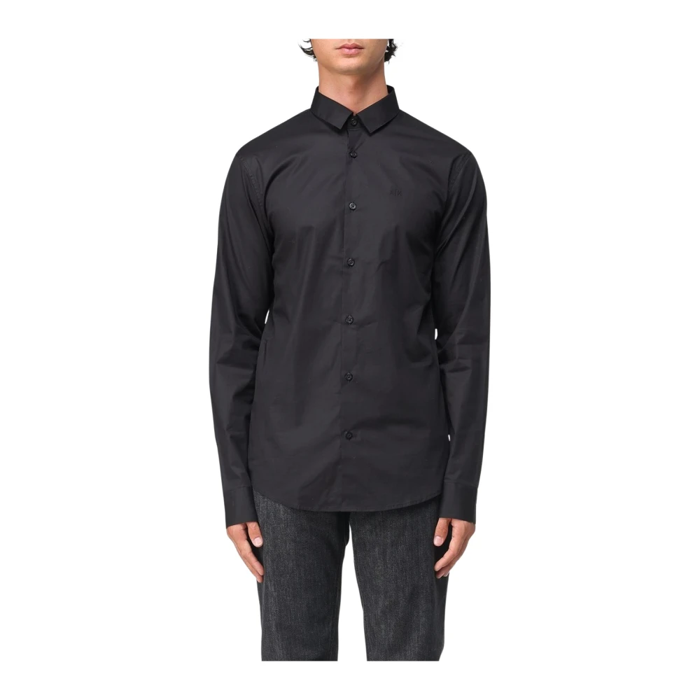Armani Exchange Herr Svart Skjortor S, Casual Shirts
