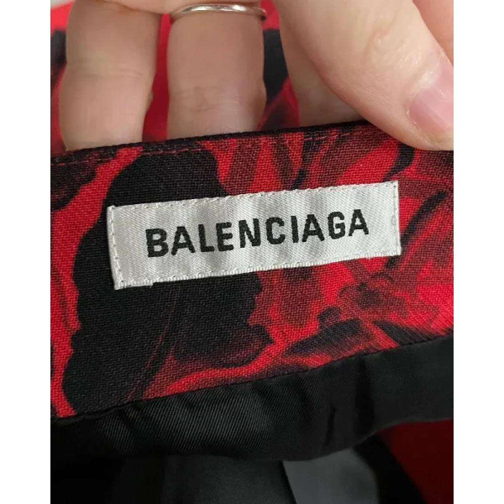 Balenciaga Vintage Pre-owned Cotton bottoms Red Dames