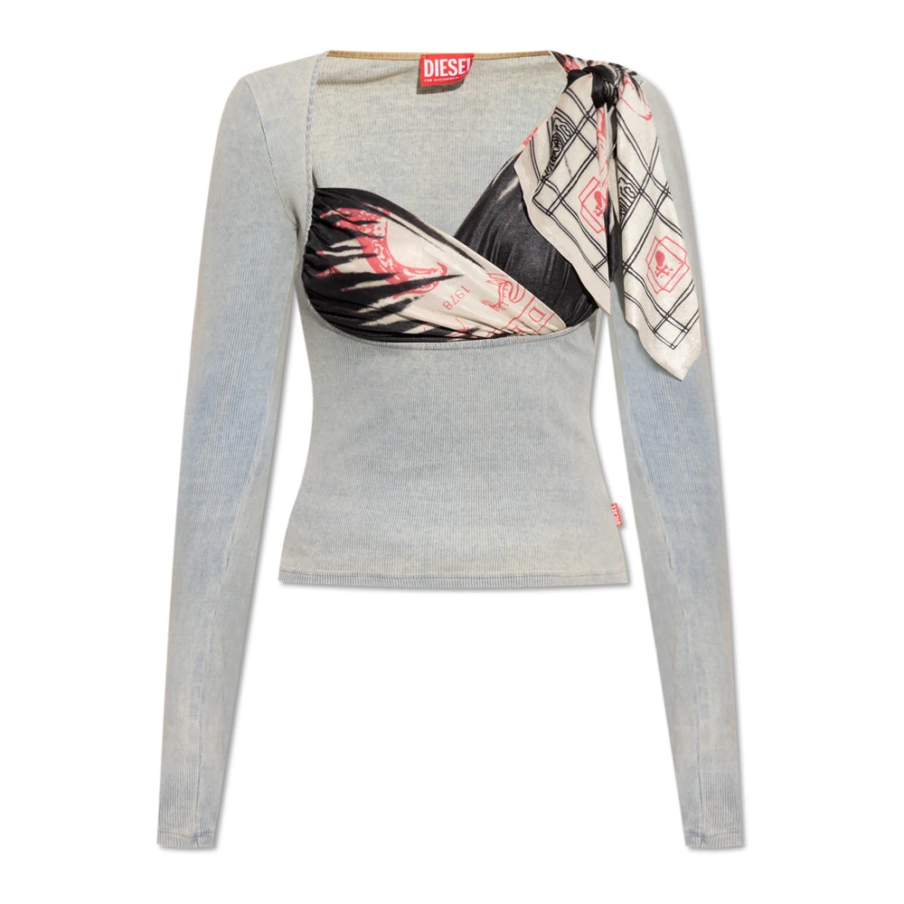 Diesel Top T-Lerya Gray Dames
