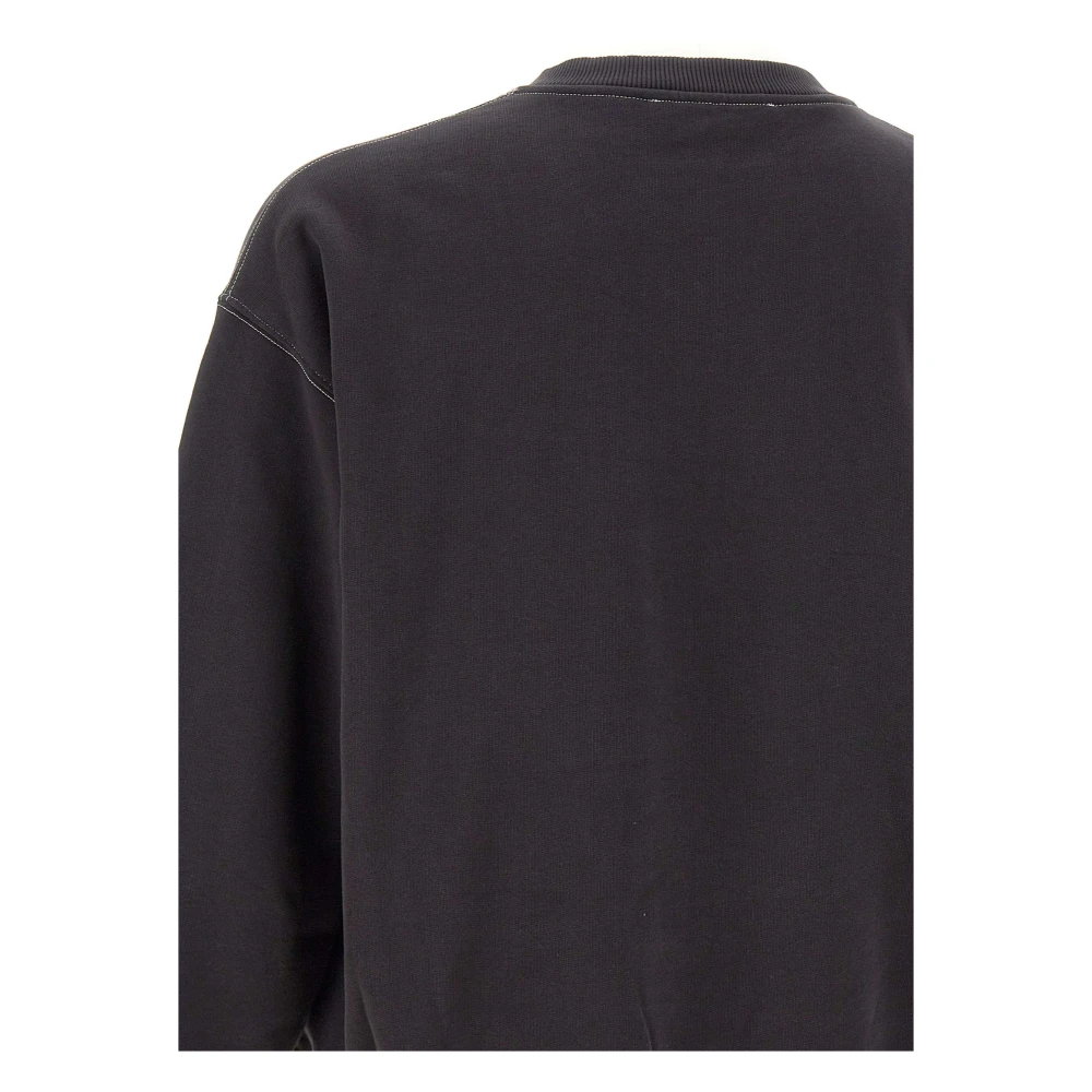 A-Cold-Wall Zwarte Katoenen Sweatshirt met Ronde Hals Black Heren