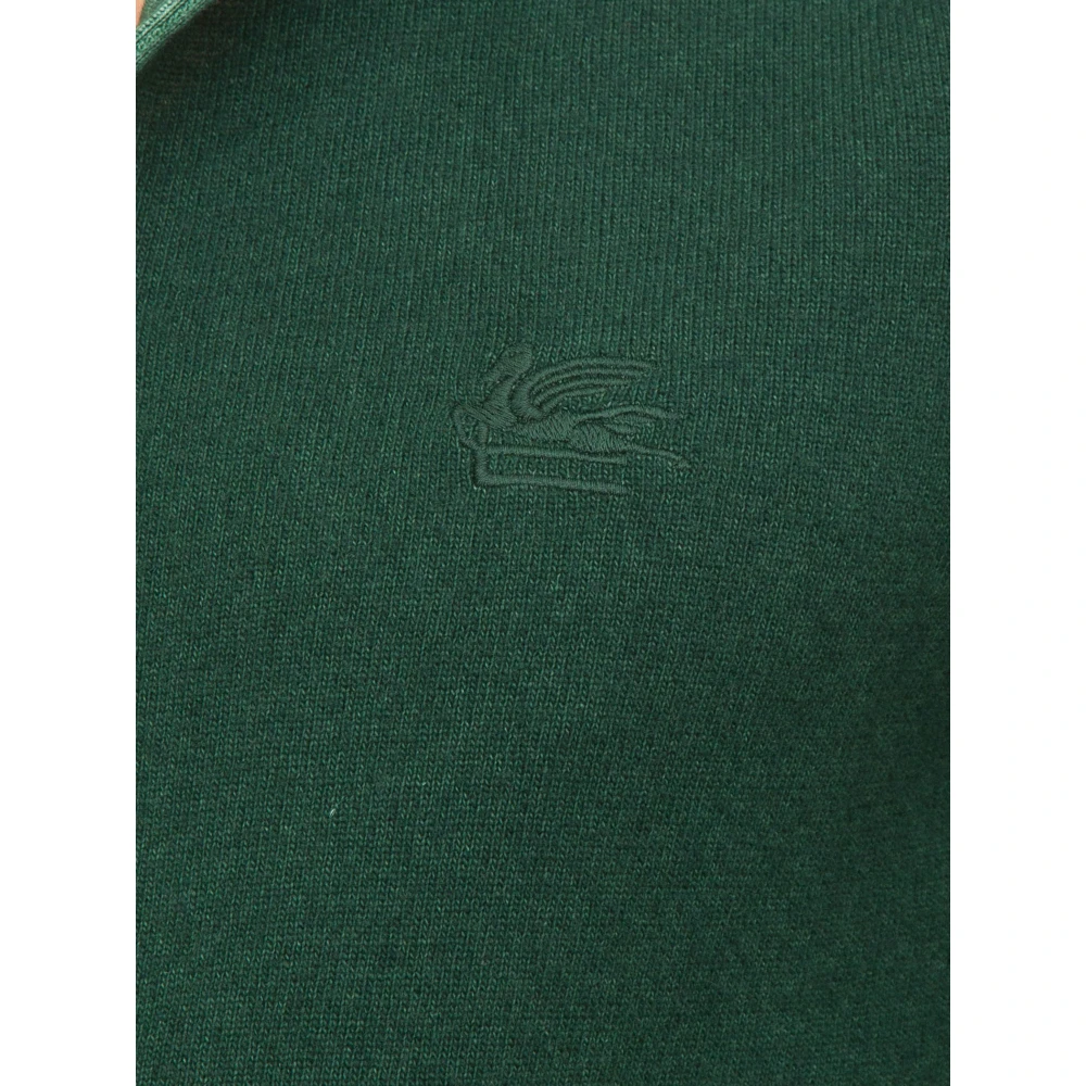 ETRO Groene Polo Green Heren