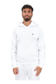 Herren Weißer Sweatshirt mit Reißverschluss - Stilvoll & Warm
