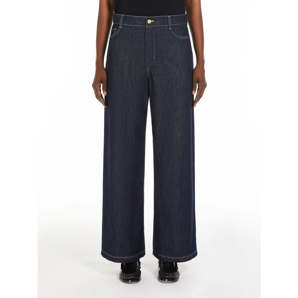 Max Mara Blauwe Schone Suiker Stijl Blue Dames
