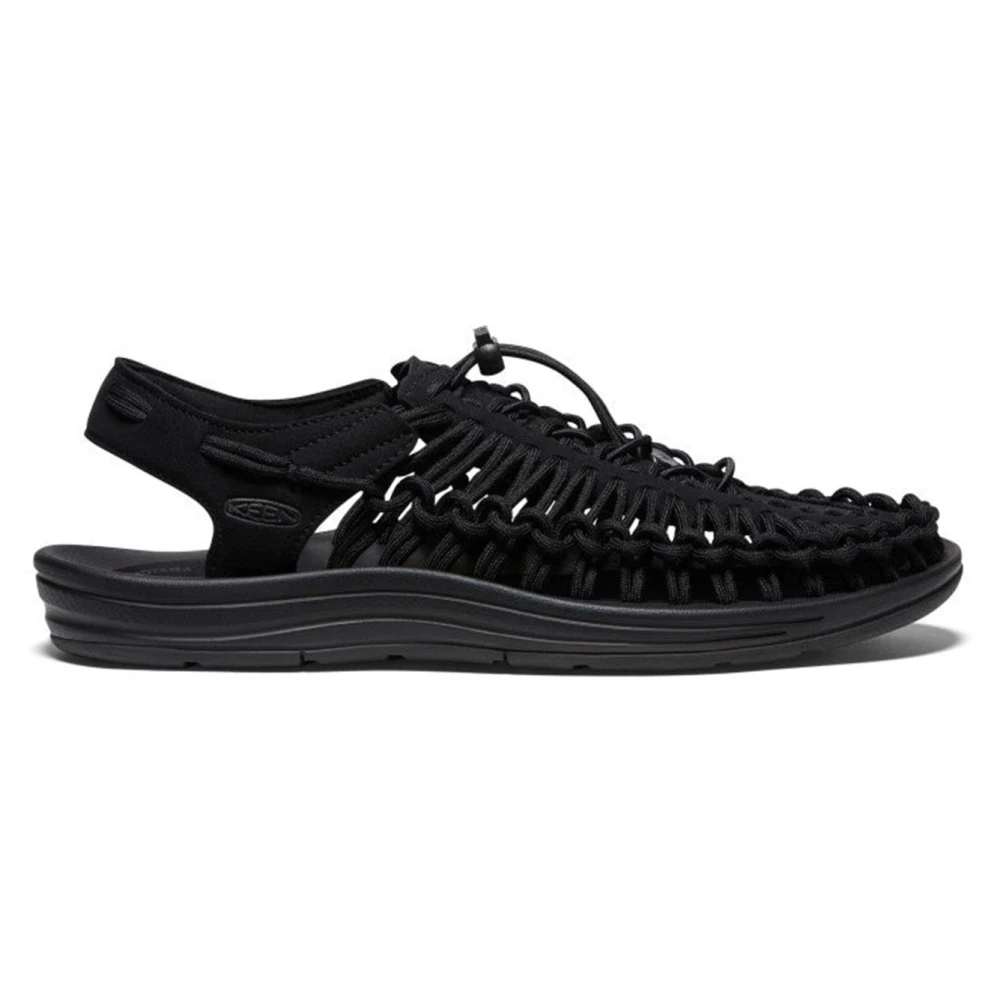 Keen Men's Black Uneek Trekking Sandals - Flat Sandals - 9 Uk - Shoes