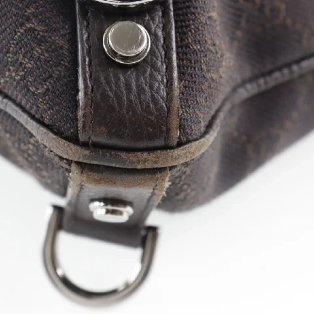 Gucci Vintage Pre-owned Canvas crossbody-bags Brown Dames