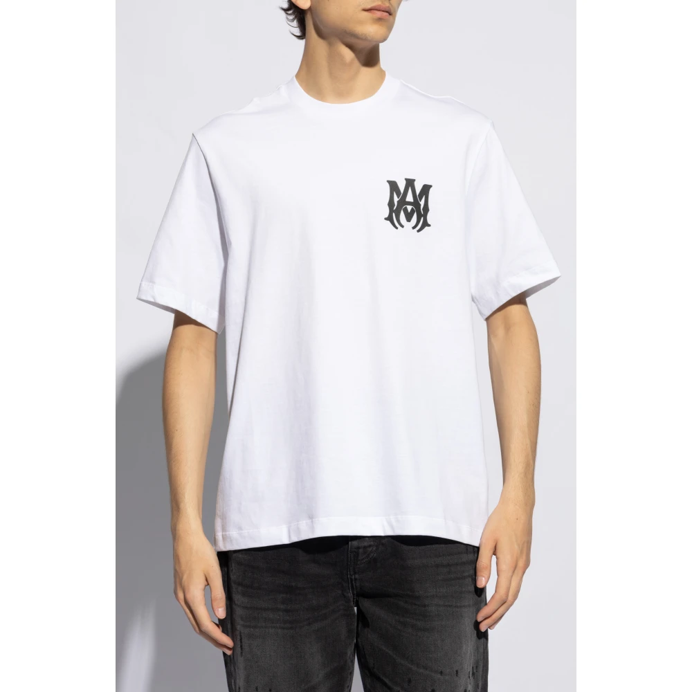 Amiri Bedrukt T-shirt White Heren