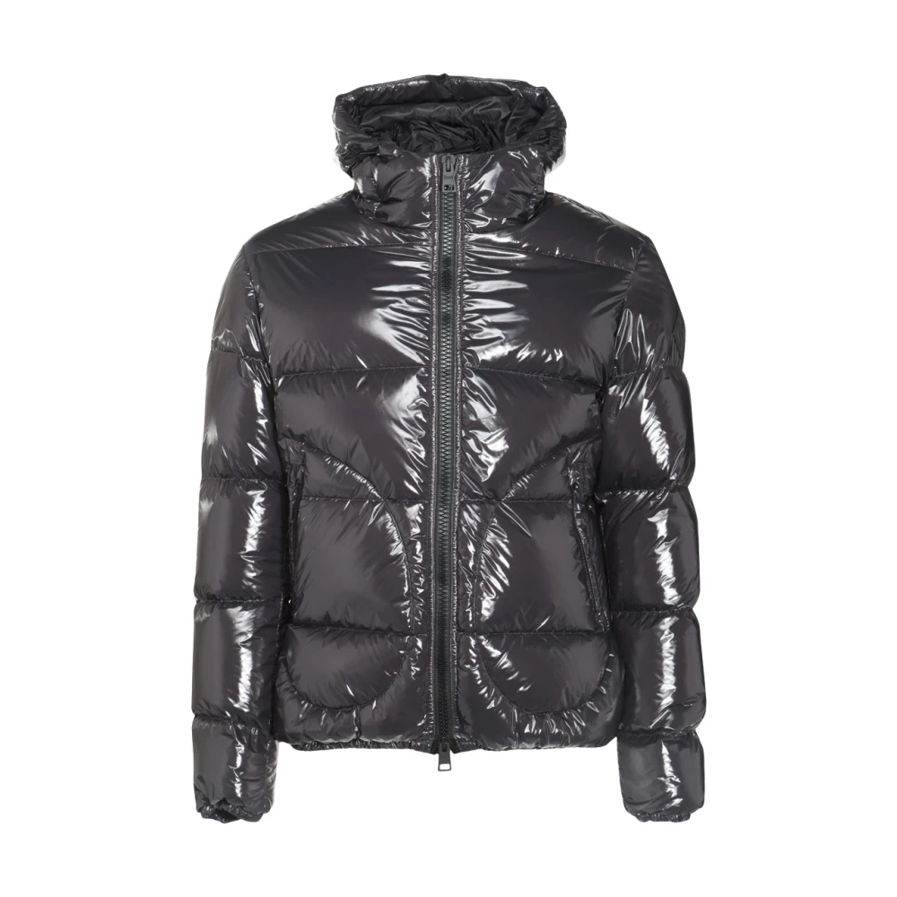 Herno Donkergrijze donsjas met lucideffect Gray Heren