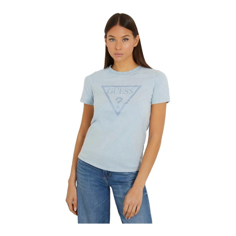 Guess - Tops > T-Shirts - Blue - Guess - Modalova