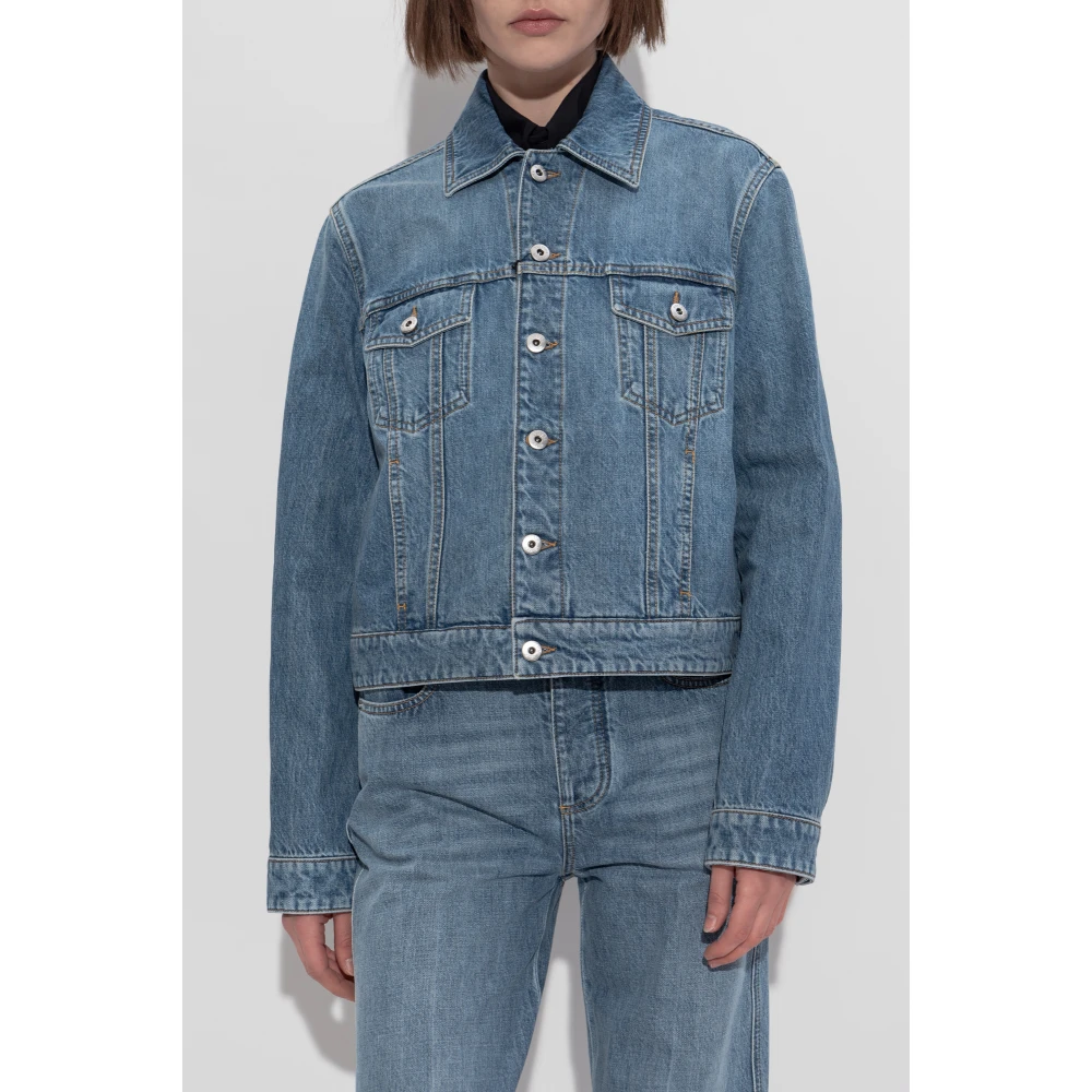 Bottega Veneta Denim jas Blue Dames