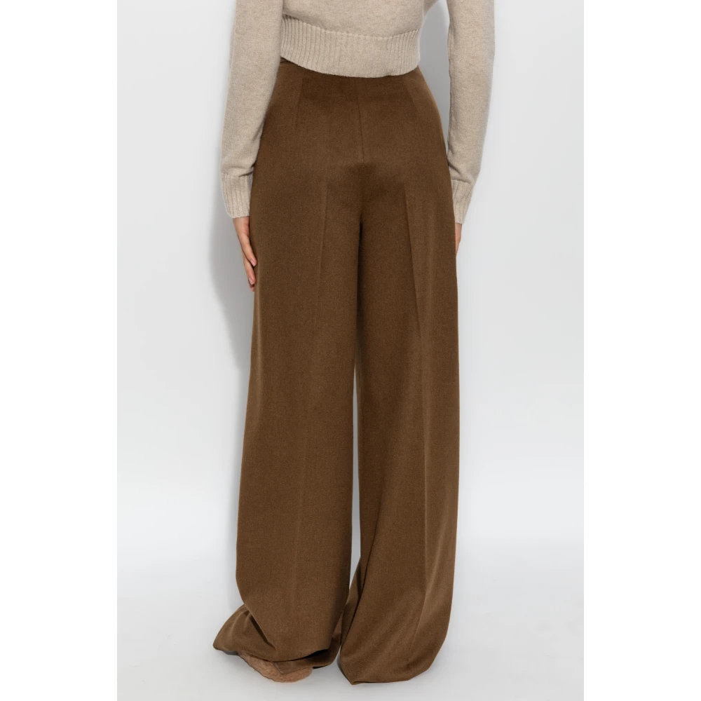 Max Mara Wollen broek Axe Brown Dames