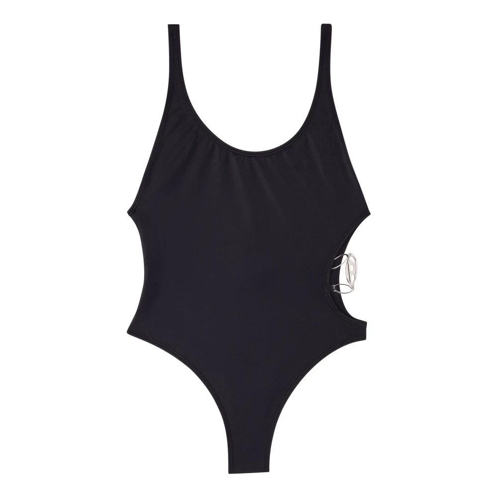 Diesel Swimsuit with Oval D plaque Black Dames