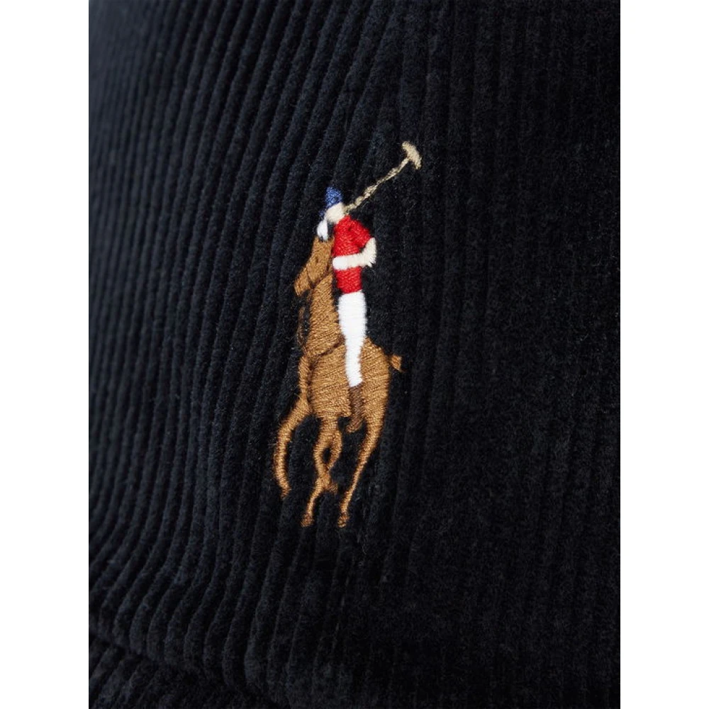 Polo Ralph Lauren Zwarte Katoenen Casquette Hoed Black Heren