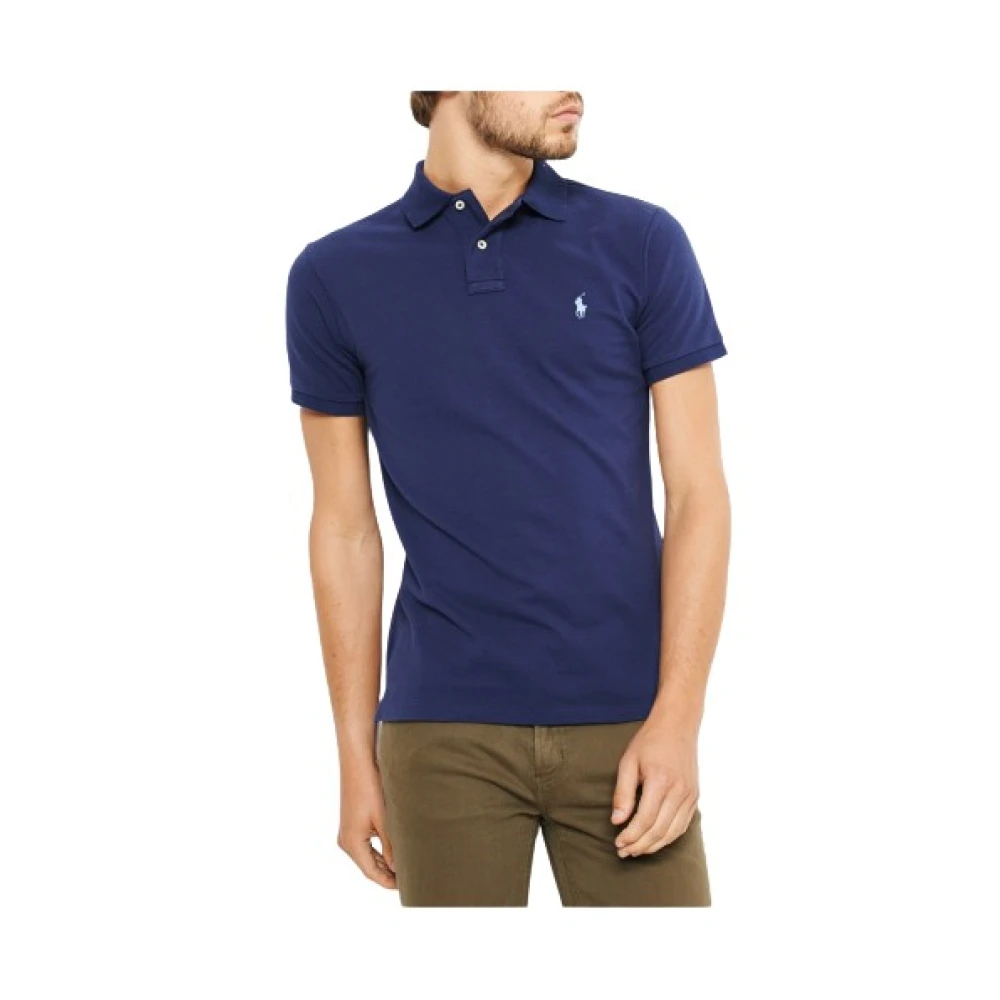 Polo Ralph Lauren Polo met korte mouwen en slim fit Blue Heren