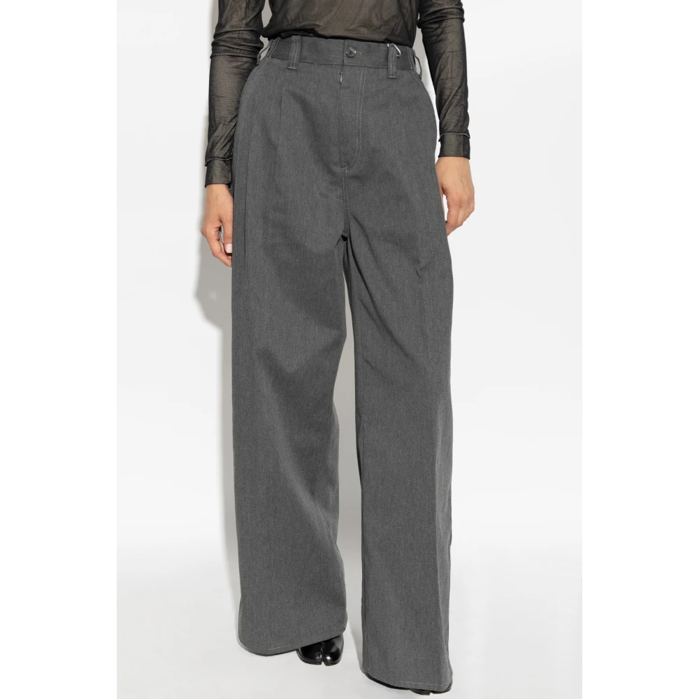 Maison Margiela Wijde broek Gray Dames