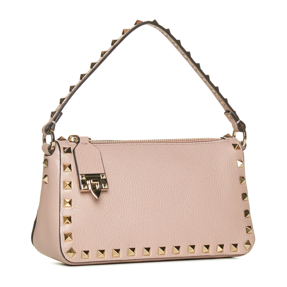 Valentino Garavani Rockstud Kleine Handtas in Blush Pink Brown Dames