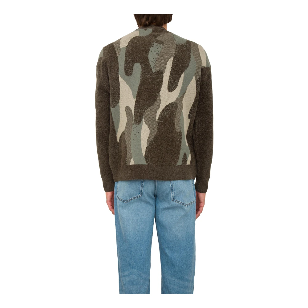 Armani Exchange Groene Pullover Trui Multicolor Heren