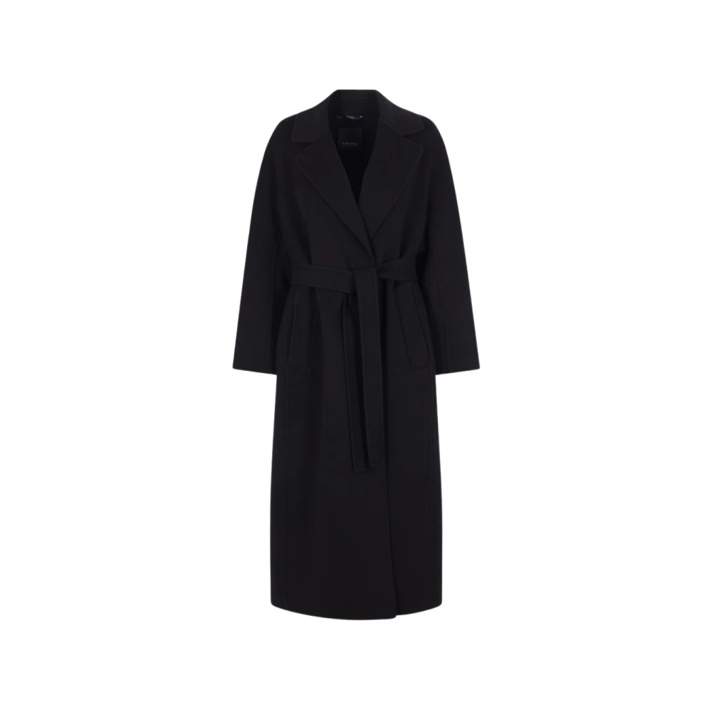 Max Mara Abrigo Con Cinturón Coats Mujer Negro S