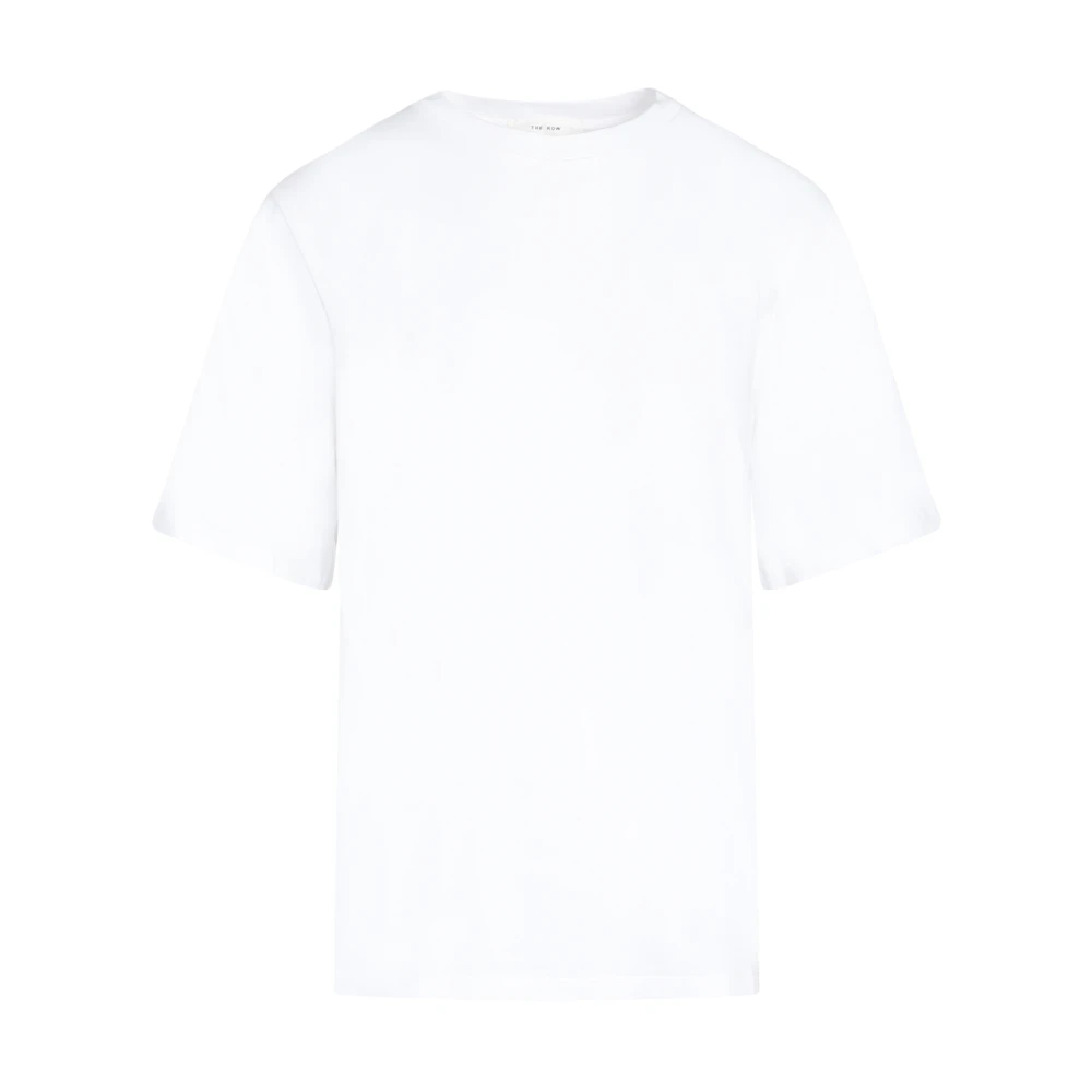 The Row Wit Katoenen T-Shirt Ronde Hals White Dames