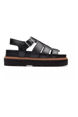 Svart Orianna Twist Dammsandal