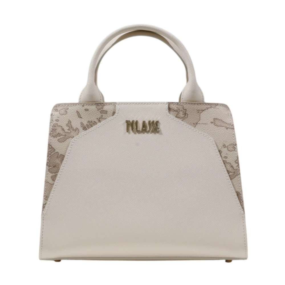 Alviero Martini 1a Classe Stijlvolle Kleine PVC Dames Tas Beige Dames
