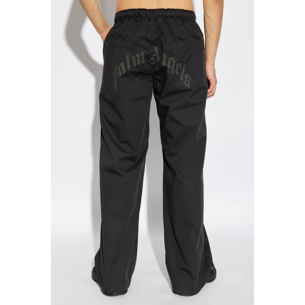 Palm Angels Wijde broek Black Heren