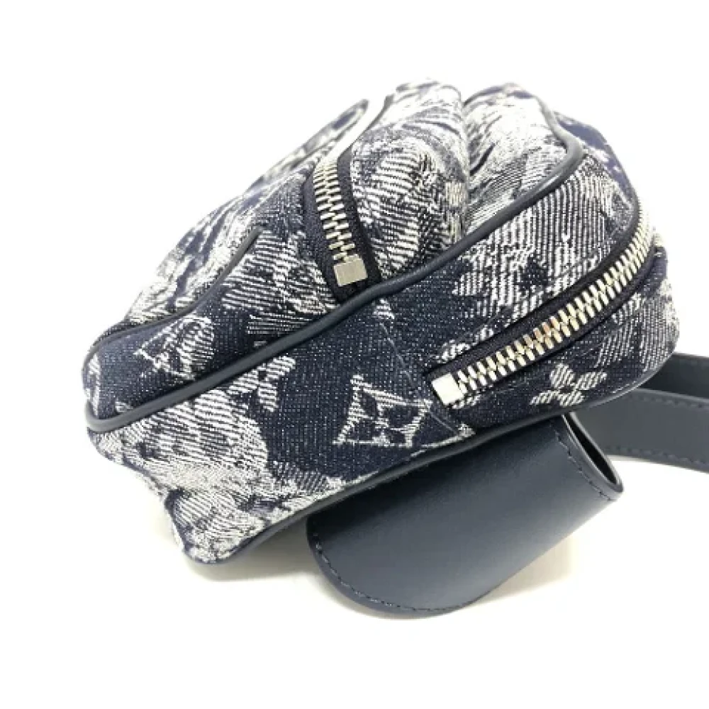 Louis Vuitton Vintage Pre-owned Cotton louis-vuitton-bags Blue Dames