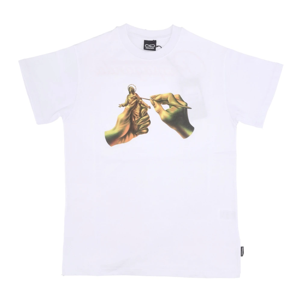 Propaganda Witte Tee Heren Korte Mouw T-shirt White Heren