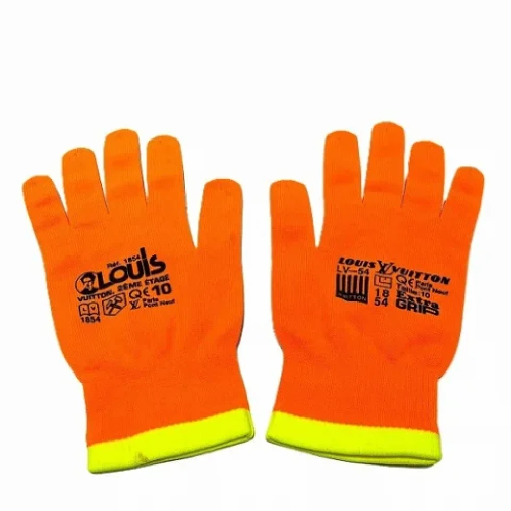 Louis Vuitton Vintage Pre-owned Nylon gloves Orange Heren