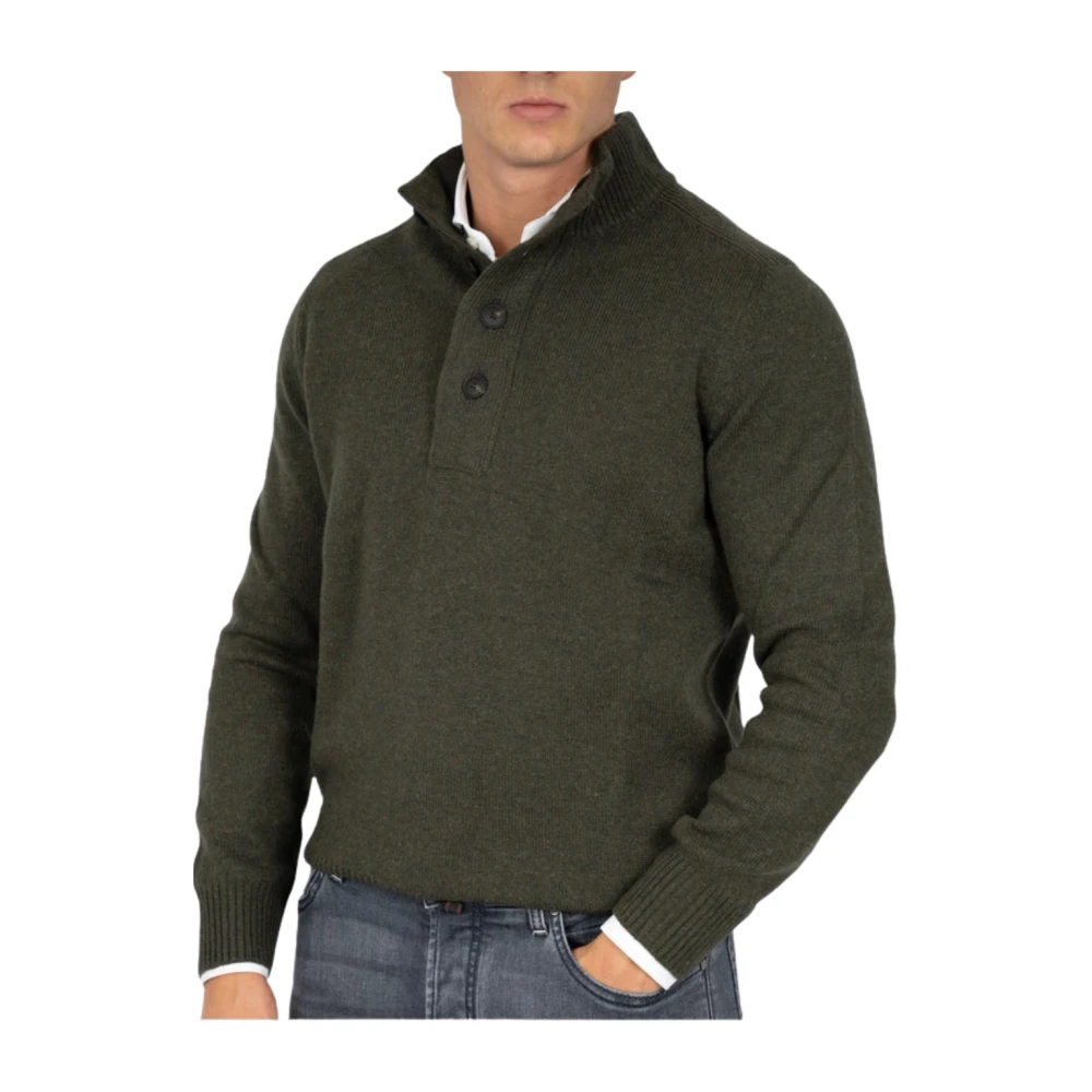 Gran Sasso Turtleneck Sweater Green Heren
