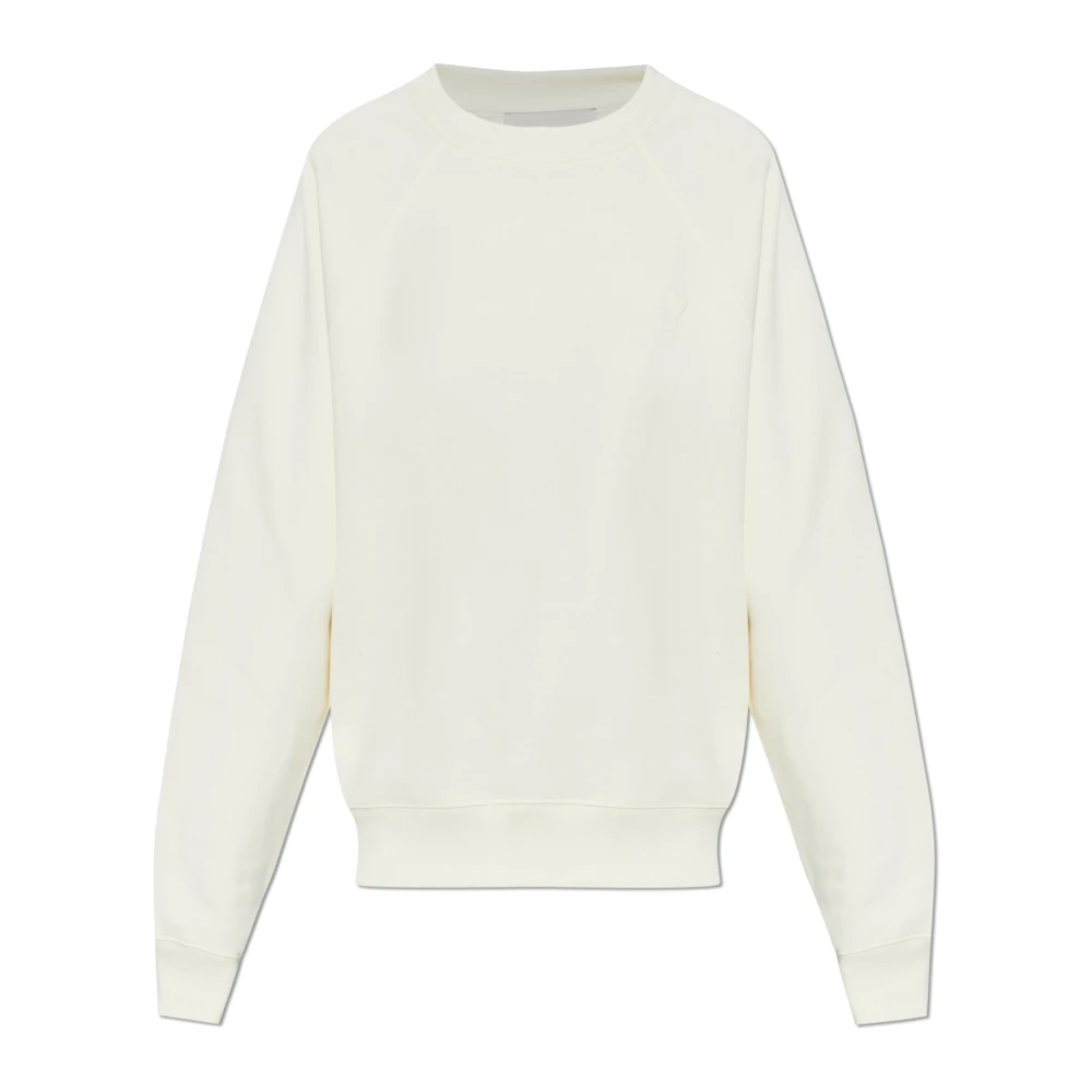 Ami Paris Donna Beige Felpe, Xs, New,