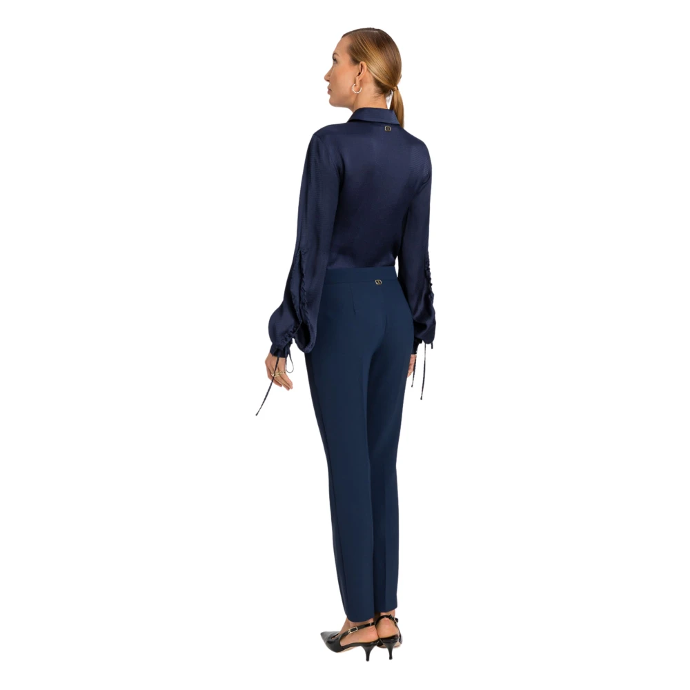 Twinset Blauwe Broek Set Blue Dames