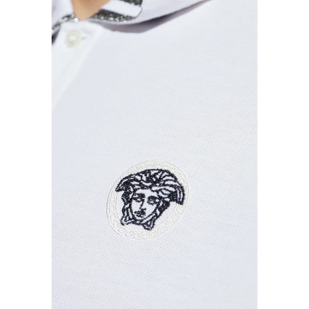 Versace Katoenen polo White Heren